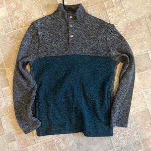 Sonoma Pullover Mens M Grey and Blue/Green  